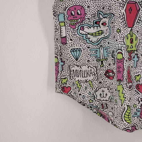 ミシカ MISHKA 総柄 半袖シャツ メンズ import:M