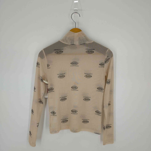 アナップ ANAP 23AW ロゴプリントシアーハイネックトップス パワーネット レディース FREE