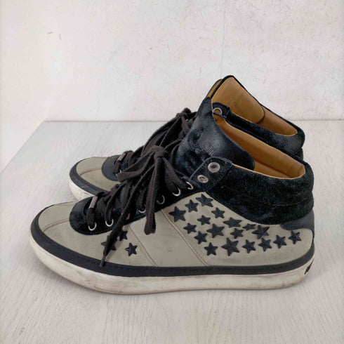 ジミーチュウ JIMMY CHOO BELGRAVIA スタッズハイカットスニーカー メンズ EUR:43