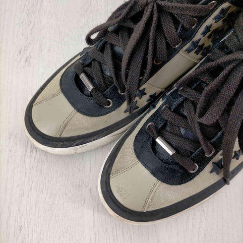 ジミーチュウ JIMMY CHOO BELGRAVIA スタッズハイカットスニーカー メンズ EUR:43