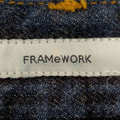 フレームワーク FRAMe WORK ハイウエストワイドデニムパンツ レディース JPN:36