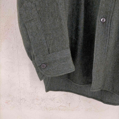 ペンドルトン PENDLETON 70-80s ボタンダウンヘリンボーンウールL/Sシャツ メンズ import:L