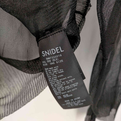 スナイデル snidel シアーニットカーディガン レディース ONE SIZE