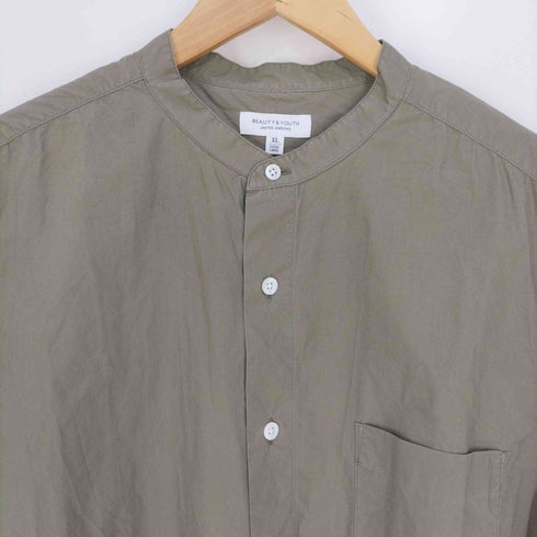 ビューティーアンドユースユナイテッドアローズ BEAUTY & YOUTH UNITED ARROWS BY タイプライター バンドカラー シャツ メンズ JPN:XL