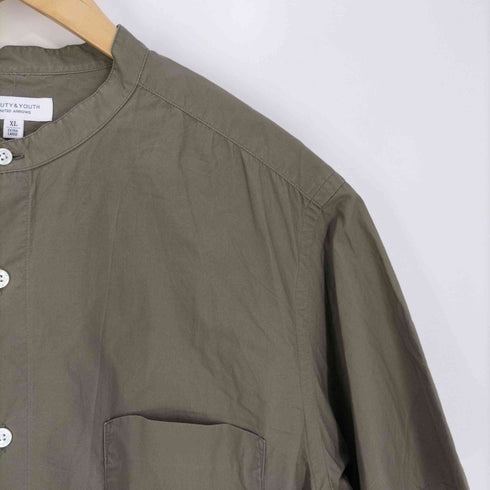 ビューティーアンドユースユナイテッドアローズ BEAUTY & YOUTH UNITED ARROWS BY タイプライター バンドカラー シャツ メンズ JPN:XL