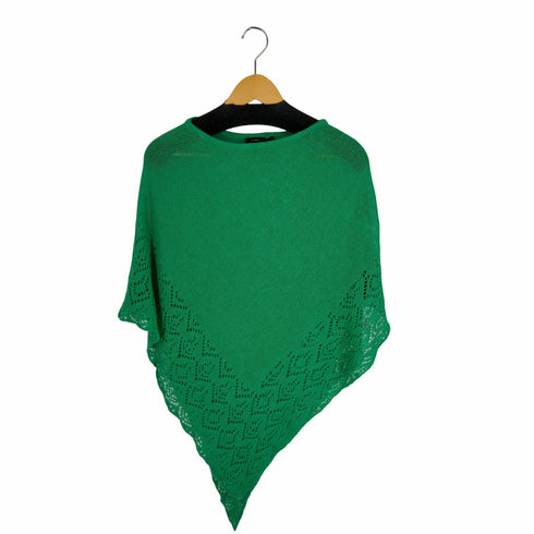 ビーシービージーマックスアズリア BCBG MAXAZRIA リネン混 ニットポンチョ レディース ONE SIZE