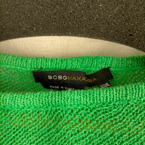 ビーシービージーマックスアズリア BCBG MAXAZRIA リネン混 ニットポンチョ レディース ONE SIZE