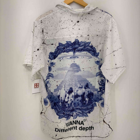 フメイ WANNA 半袖シャツ POTTERY SHIRTS WHITE メンズ JPN:L