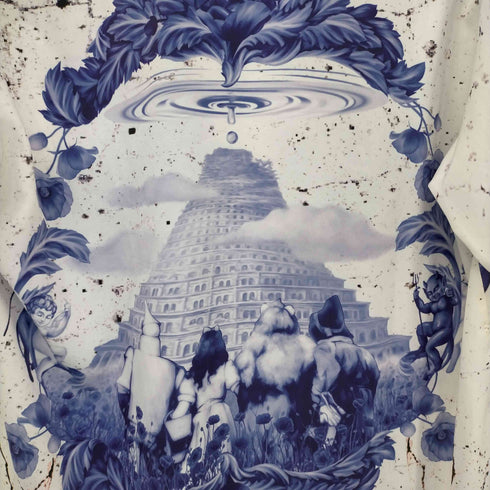 フメイ WANNA 半袖シャツ POTTERY SHIRTS WHITE メンズ JPN:L