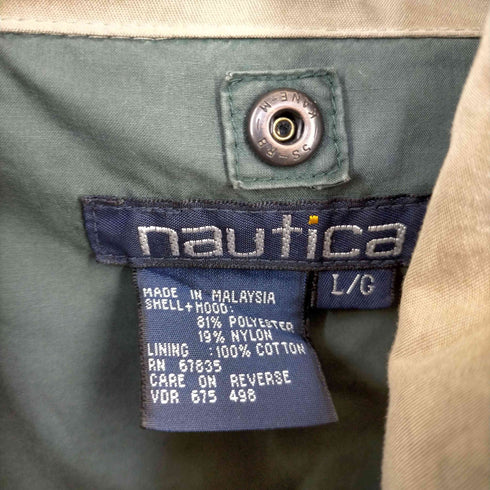 ノーティカ NAUTICA ピーチスキン フード収納 ナイロンジャケット メンズ import:L