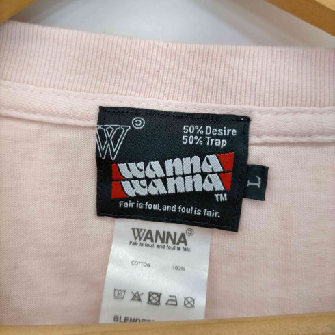 フメイ WANNA 24SS フロントプリントクルーネックTシャツ メンズ JPN:L