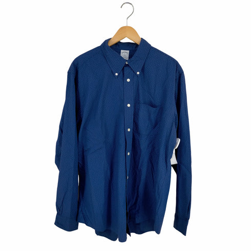 ブルックスブラザーズ BROOKS BROTHERS REGENT クローバー柄 L/S シャツ メンズ import:XL
