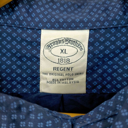 ブルックスブラザーズ BROOKS BROTHERS REGENT クローバー柄 L/S シャツ メンズ import:XL