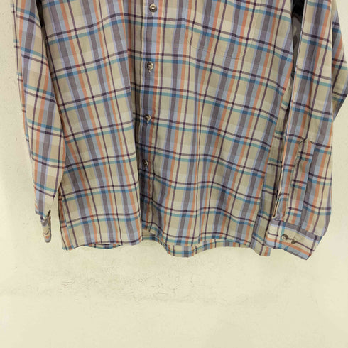 イントレピッド Intrepid 台湾製 THE FITTED SHIRT 片ポケ チェック BDシャツ メンズ import:L