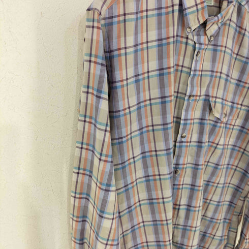 イントレピッド Intrepid 台湾製 THE FITTED SHIRT 片ポケ チェック BDシャツ メンズ import:L