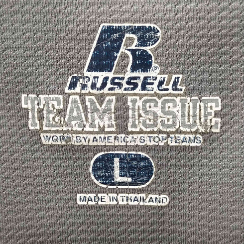 ラッセル Russell ロゴ刺繍 開襟 半袖シャツ メンズ import:L