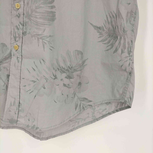 メローナ MERONA 植物柄 ボタンダウン コットンシャツ メンズ import:XL