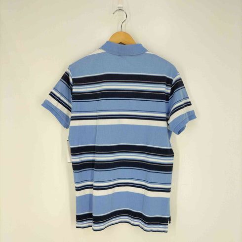 ポロバイラルフローレン Polo by RALPH LAUREN SLIM FIT ポニー刺繍 ボーダー コットンポロシャツ メンズ import:L
