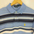 ポロバイラルフローレン Polo by RALPH LAUREN SLIM FIT ポニー刺繍 ボーダー コットンポロシャツ メンズ import:L