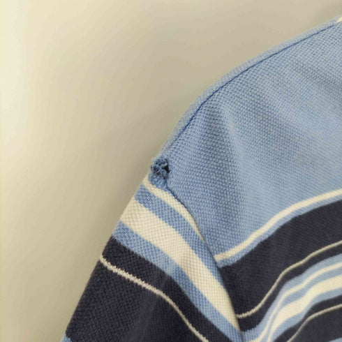 ポロバイラルフローレン Polo by RALPH LAUREN SLIM FIT ポニー刺繍 ボーダー コットンポロシャツ メンズ import:L