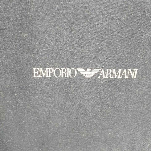 エンポリオアルマーニ EMPORIO ARMANI クルーネック フロントロゴ プリントカットソー メンズ FREE