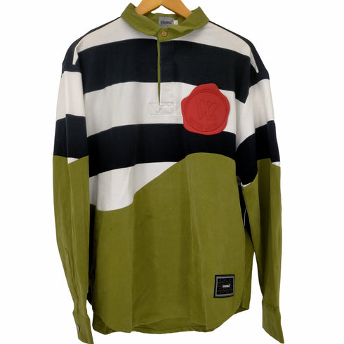 フメイ WANNA In bloom stripe rugger shirts メンズ JPN:L