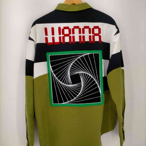 フメイ WANNA In bloom stripe rugger shirts メンズ JPN:L