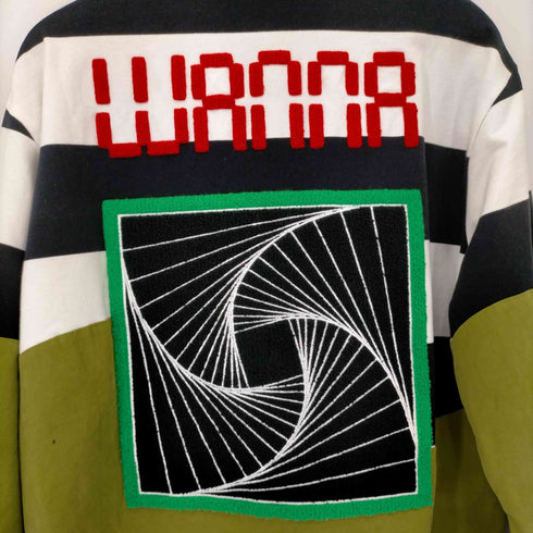 フメイ WANNA In bloom stripe rugger shirts メンズ JPN:L