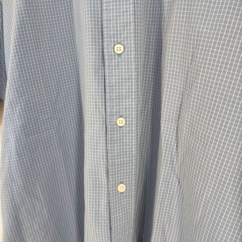 ラルフローレン RALPH LAUREN BLAIRE ポニー刺繍 グラフチェック S/S シャツ メンズ import:XL