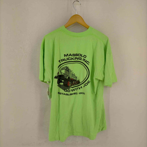 アンビル Anvil USA製 MASSOLO TRUCKING INC. 両面プリント クルーネックTシャツ メンズ import:XL
