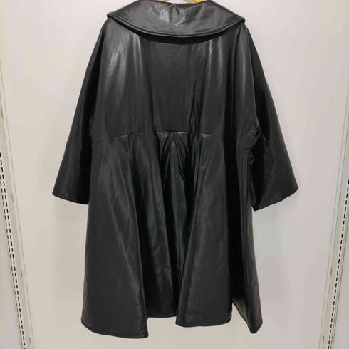 ケモノ KEMONO 2023SS Faux Leather Over Coat レザー オーバー コート レディース
