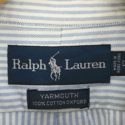 ラルフローレン RALPH LAUREN YARMOUTH ポニー刺繍 ストライプ コットンボタンダウンシャツ メンズ 17