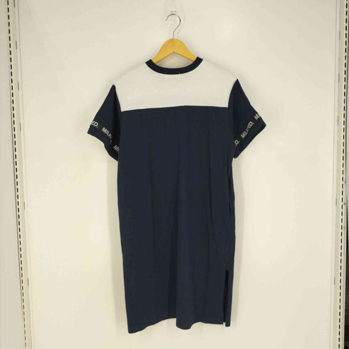 ミルクフェド MILKFED. LOGOTAPEFOOTBALLDRESS ロゴテープ フットボールドレス ワンピース レディース