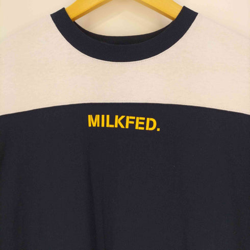 ミルクフェド MILKFED. LOGOTAPEFOOTBALLDRESS ロゴテープ フットボールドレス ワンピース レディース