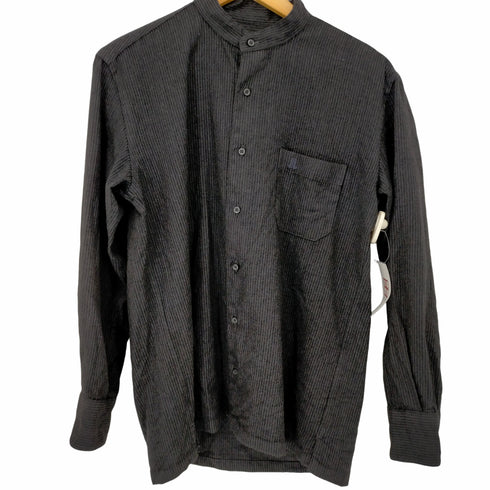 ランバンコレクション LANVIN COLLECTION ウールストライプシャツ メンズ import:M