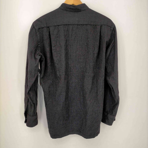 ランバンコレクション LANVIN COLLECTION ウールストライプシャツ メンズ import:M