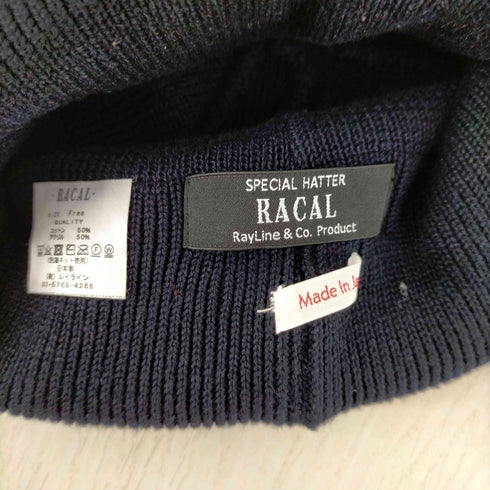 ラカル RACAL ロールニットキャップ メンズ FREE