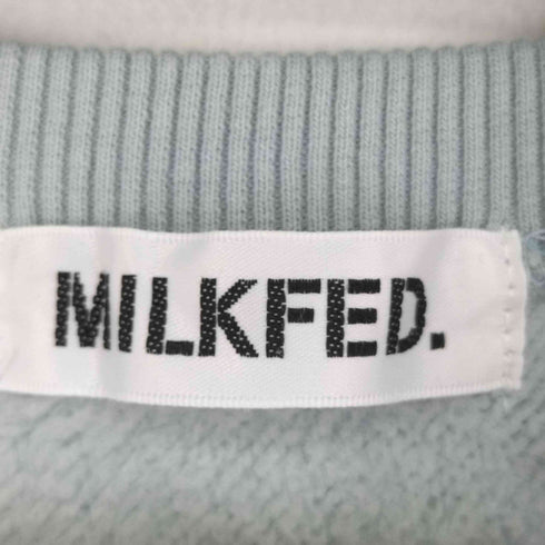 ミルクフェド MILKFED. フロントワッペン クルーネックスウェット レディース ONE SIZE