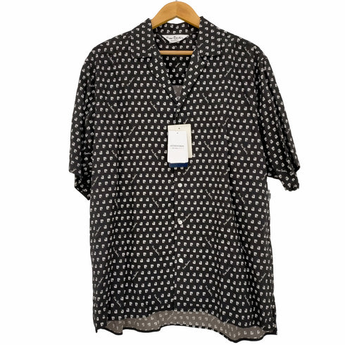 ピエールカルダン pierre cardin 別注 モノグラム柄 オープンカラーシャツ メンズ JPN:L