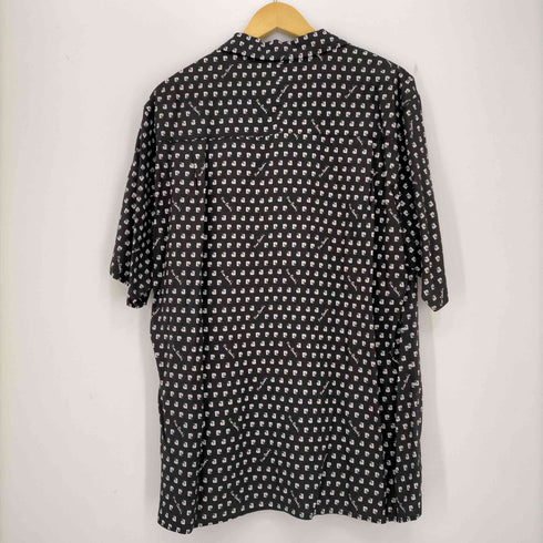 ピエールカルダン pierre cardin 別注 モノグラム柄 オープンカラーシャツ メンズ JPN:L