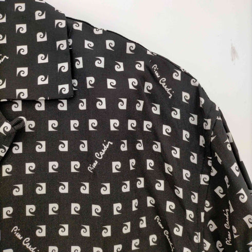 ピエールカルダン pierre cardin 別注 モノグラム柄 オープンカラーシャツ メンズ JPN:L