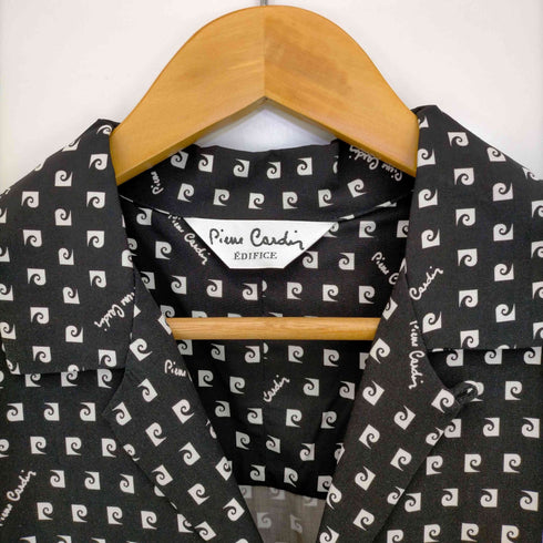 ピエールカルダン pierre cardin 別注 モノグラム柄 オープンカラーシャツ メンズ JPN:L
