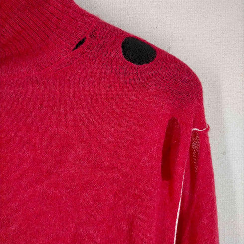 エムエムシックス メゾンマルジェラ MM6 Maison Margiela 22AW ダメージ ハイネックニット レディース JPN:XS