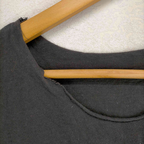 カットオフ加工バンドTシャツ レディース