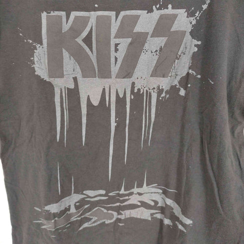 カットオフ加工バンドTシャツ レディース