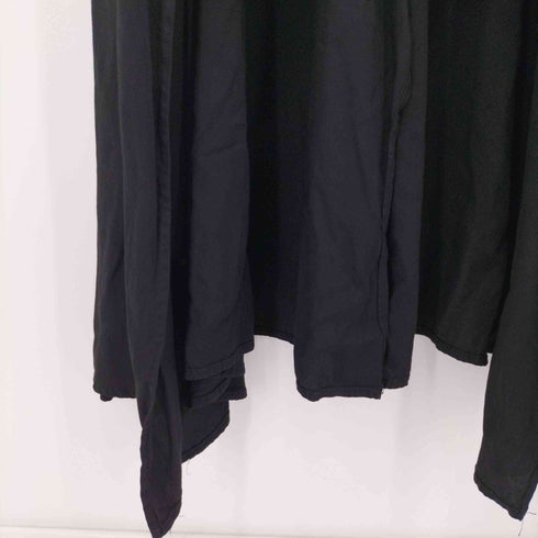 ヨウジヤマモト プリュスノアール YOHJI YAMAMOTO+NOIR 2020SS 変形デザイン 切りっぱなし レイヤード ノースリーブワンピース レディース JPN:1