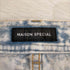 メゾンスペシャル MAISON SPECIAL Side Long Zip Denim レディース 36