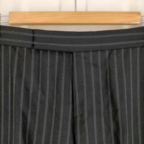 ラルフローレン アールエル RALPH RL LAUREN ストライプ柄 ウール混 セミフレアパンツ レディース W61