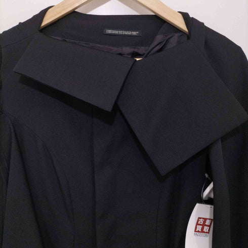 ヨウジヤマモト Yohji Yamamoto 2019AW FC-D32-100 変形レイヤード ウールギャバ ロングコート レディース JPN:2