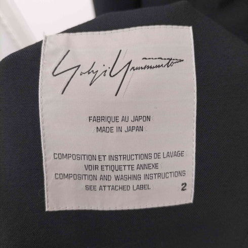 ヨウジヤマモト Yohji Yamamoto 2019AW FC-D32-100 変形レイヤード ウールギャバ ロングコート レディース JPN:2